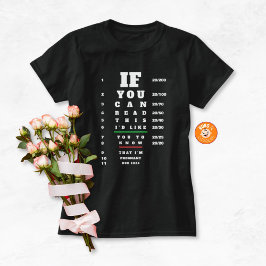 Ögonkartatestad graviditetsannonsering till familj t shirt
