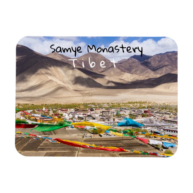 Ögonklostervy - Tibet, Asien Magnet (Horisontell)