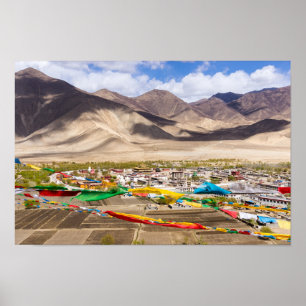 Ögonklostervy - Tibet, Asien Poster