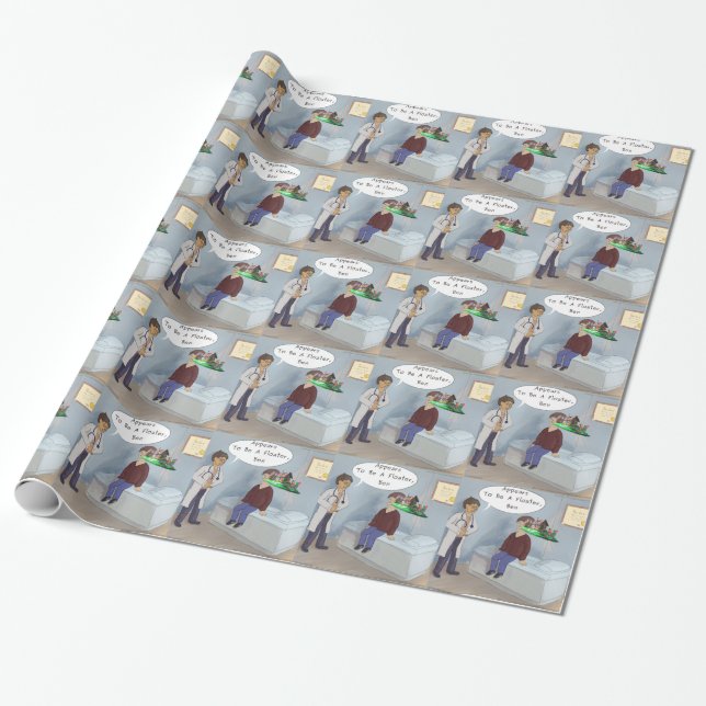 Ögonläkare hittar en paradisfloatare presentpapper (Utrullad)