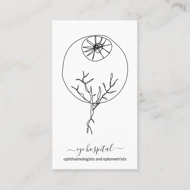 Ögonläkare oftalmologer och optiker visitkort (Framsida)