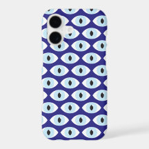 Ögonmönster iPhone-fodral | Djup Indigo