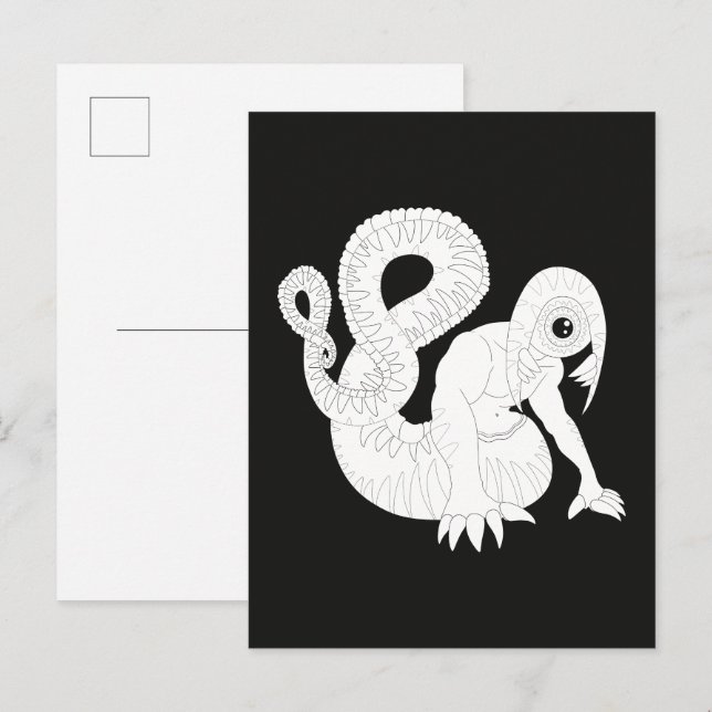 Ögonmonster Vykort (Fram/baksida)