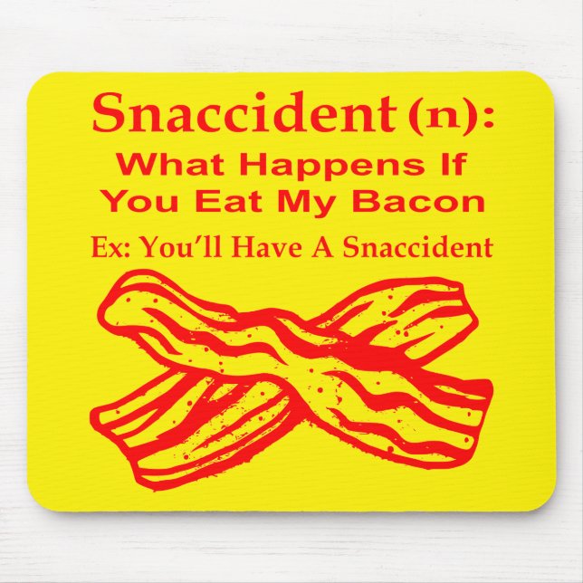 Ögonolycka (N) vad som händer om du äter min bacon Musmatta (Framsidan)