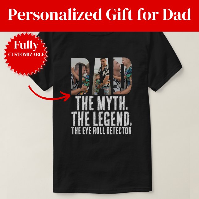 Ögonrullningsdetektor Pappagåva T Shirt (Eye Roll Detector Dad Gift T-Shirt)