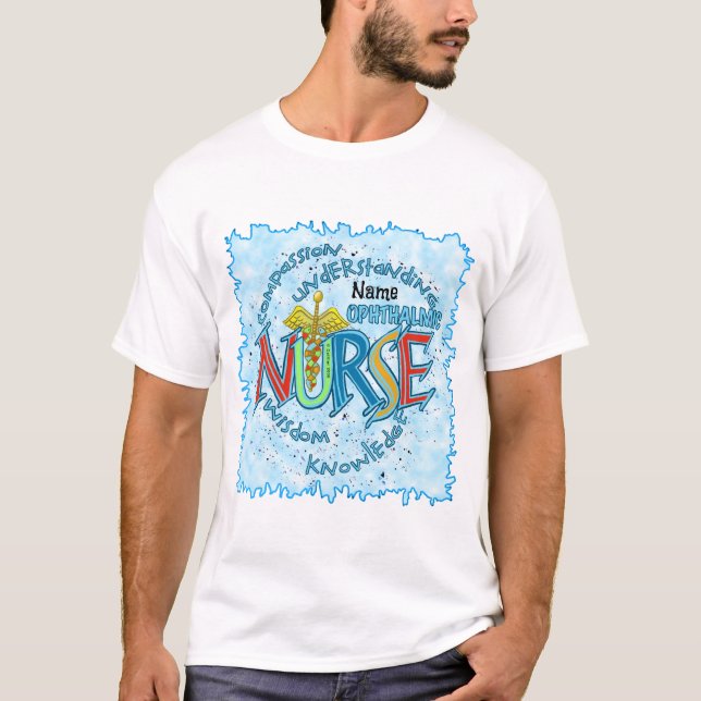 Ögonsjuksköterska Motto sjuksköterskor t-shirt  (Framsida)