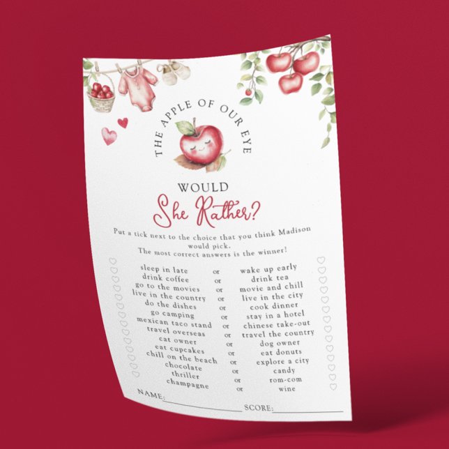 Ögonstenen Väljer Hon Hellre Baby Shower Lek (Skapare uppladdad)