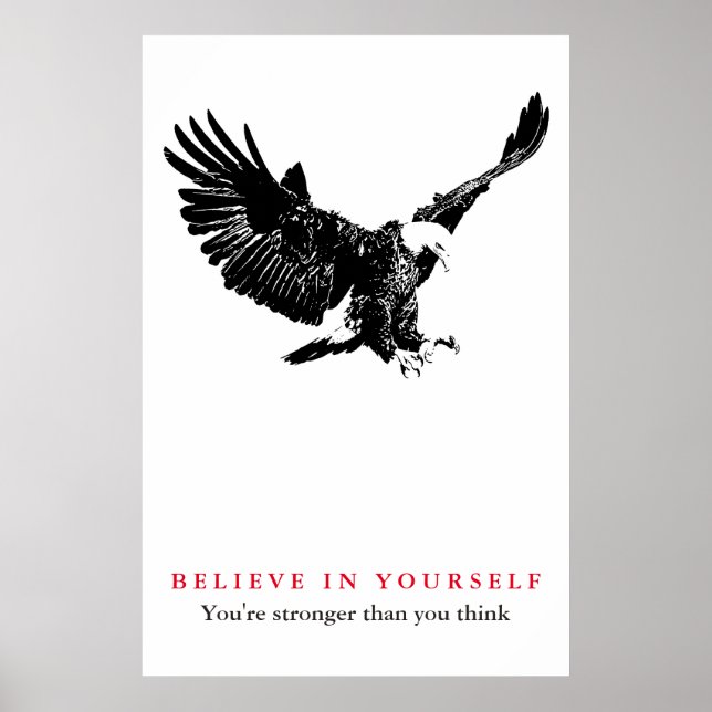 Ögont motivation tror på dig själv poster (Framsidan)
