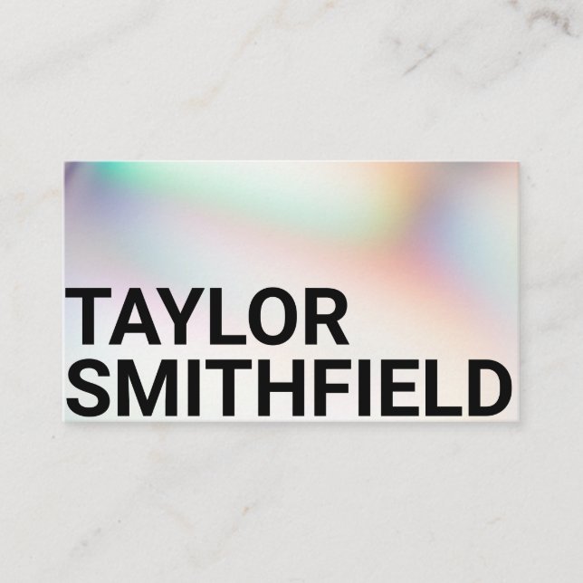 Ögontypsgrafisk övertoning visitkort (Framsida)