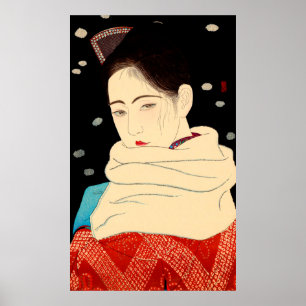Ögonuttryck Asai Kiyoshi 1930 Poster