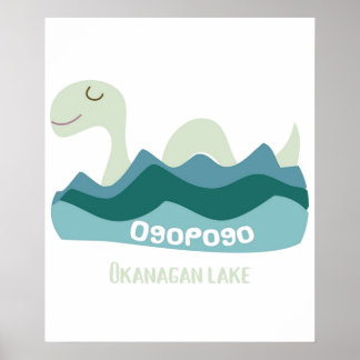 Ogopogo, Okanagan Sjö Monster Poster