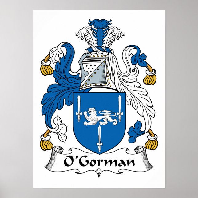 O'Gorman Family Crest Poster (Framsidan)