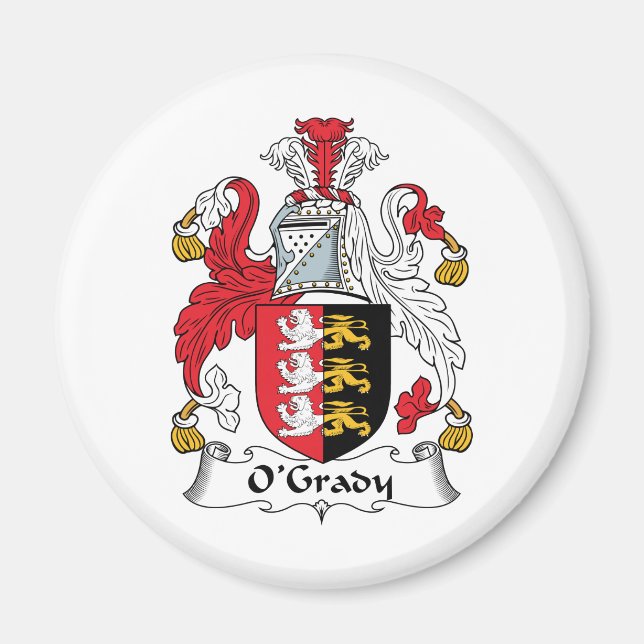 O'Grady Family Crest Magnet (Framsidan)