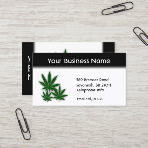 Ogräs Business Dubbla sida vid sida Visitkort