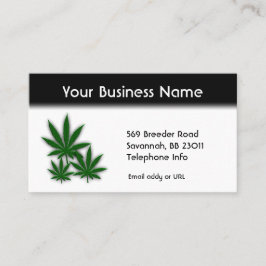 Ogräs Business Dubbla sida vid sida Visitkort