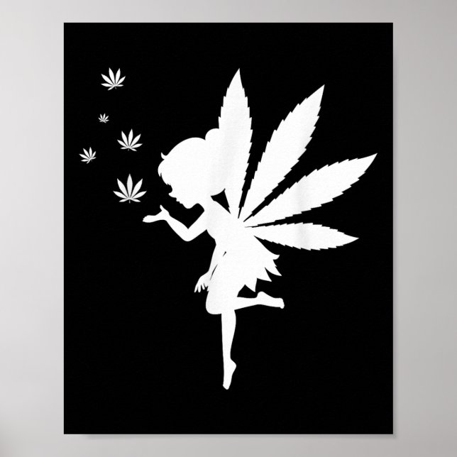 Ogräs Fairy Fantasy Löv Stoner Pot Smoker Poster (Framsidan)