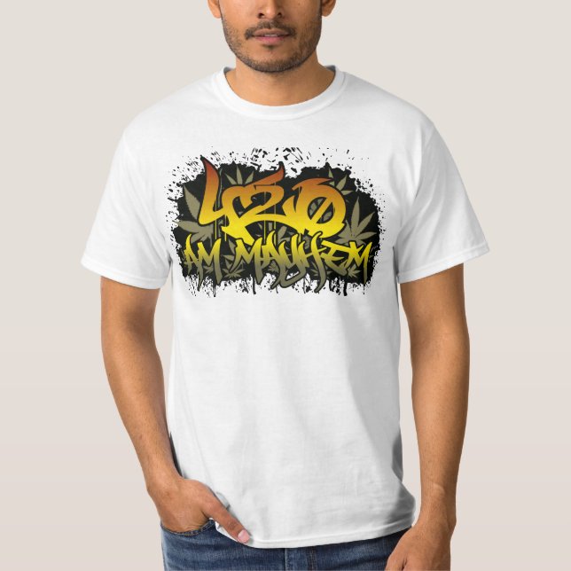 ogräs för 420am Rasta T-shirt (Framsida)