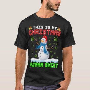 Ogräs-julskeppet, Funny Pajamas Snögubbe Löv T Shirt