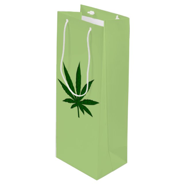 Ogräs Löv Grönt Bag (Framsidan Vinklad)