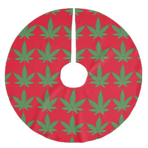 Ogräs Löv jul Julgransmatta Borstad Polyester
