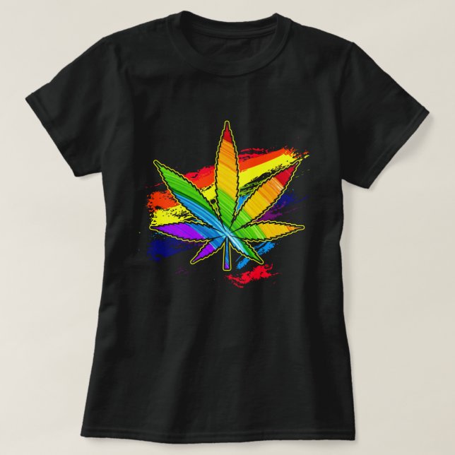 Ogräs Rainbow T Shirt (Design framsida)