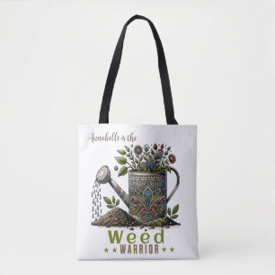 Ogräs Warrior Watering Can Tote Bag Tygkasse