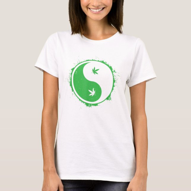 Ogräs Yin Yang T Shirt (Framsida)