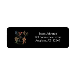 Ogre Creatures Scary Halloween-adressetikett Returadress Etikett