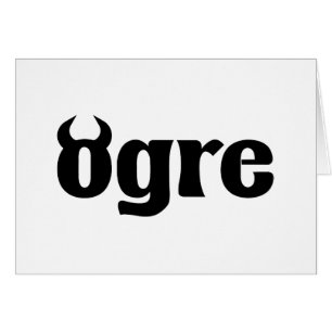 Ogre-hälsningskort Hälsningskort