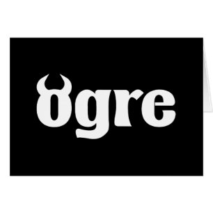 Ogre-hälsningskort Hälsningskort
