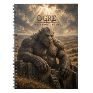 Ogre Hillfort Ruin Dark Cinema Anteckningsbok