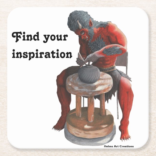 Ogre med hjälp av Pappert Underlägg från potterihj (Framsidan)