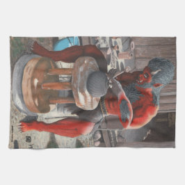 Ogre Skapar japansk pottery Fantasy Art Towel Kökshandduk