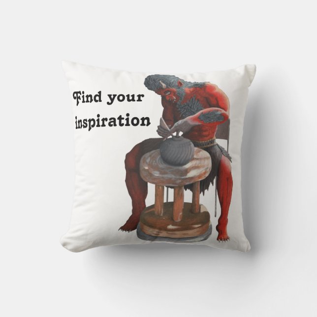 Ogre Skapar japansk pottery Fantasy Dekorativ kudd Kudde (Framsida)