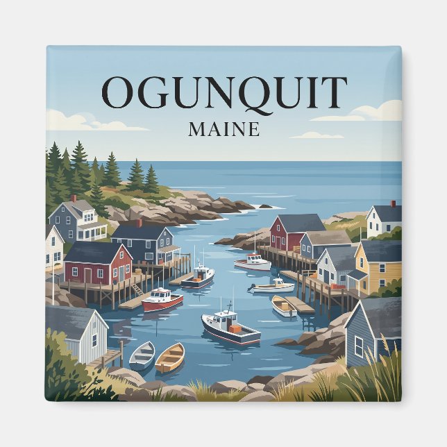 Ogunquit, Maine Magnet (Framsidan)