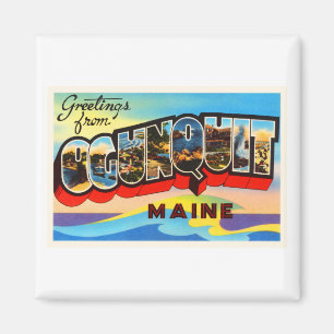 Ogunquit Maine MIG gammal vintage resorsouvenir Magnet