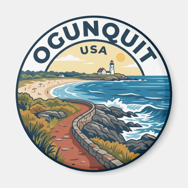 Ogunquit USA Magnet (Framsidan)