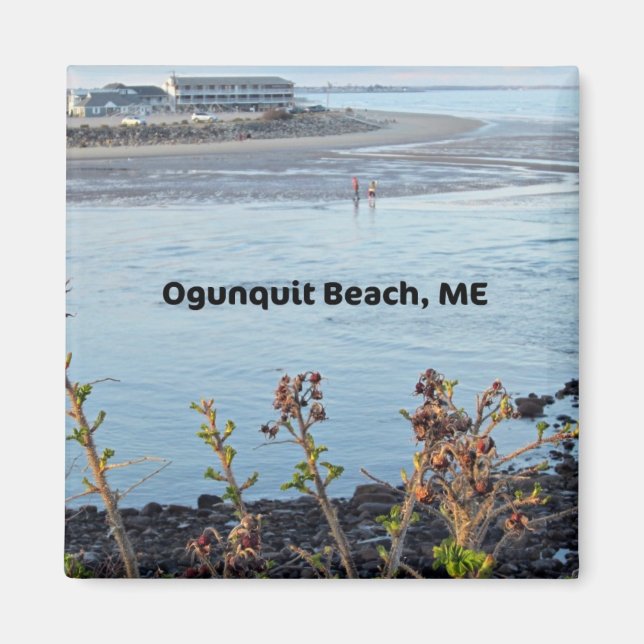 OgunSluta Beach, Maine Magnet (Framsidan)