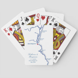 OgunSluta Maine Destination Wedding Favor Casinokort