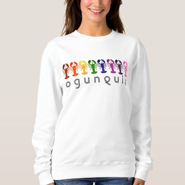 OgunSluta Maine Rainbow Lobsters T-shirt (Framsida)