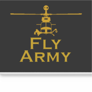 OH58D Frontal View Fly Army Sticker Klistermärken