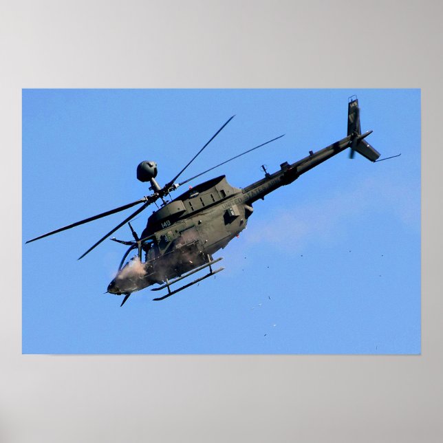 OH-58 Kiowa Helicopter Poster (Framsidan)
