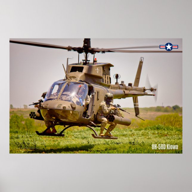 OH-58D KIOWA POSTER (Framsidan)