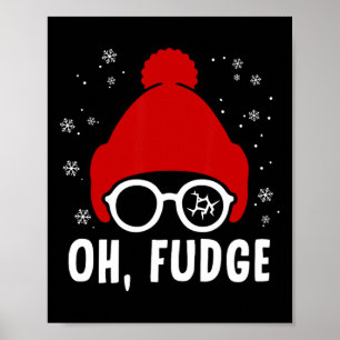 Oh A Fudge Lunt Jul Say Vintage Julafton San Poster