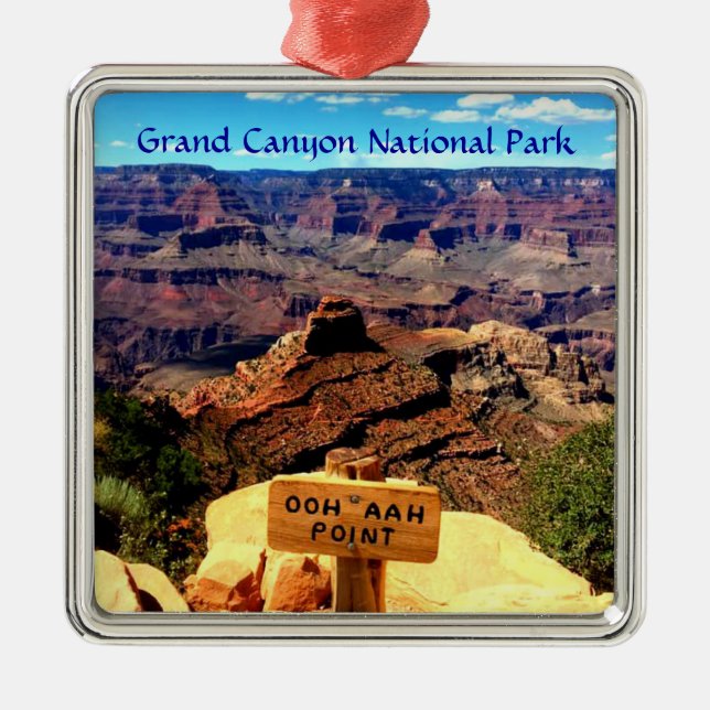 Oh Aah Point Grand Canyon nationalpark Julgransprydnad Metall (Framsidan)
