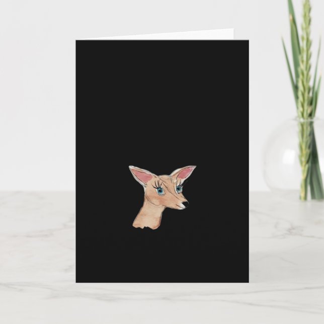Oh Älg Ren Modern  Kort (Framsida)