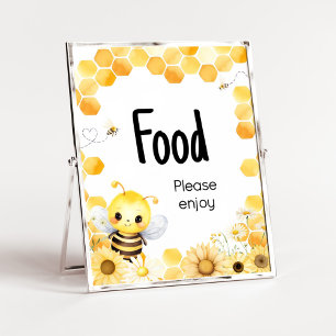 Oh Babee Bee Baby Shower Food Poster