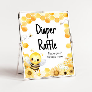 Oh Babee Bee Baby Shower Raffle Poster