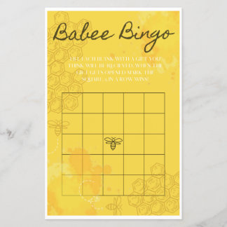 Oh Babee Bingo Flygblad