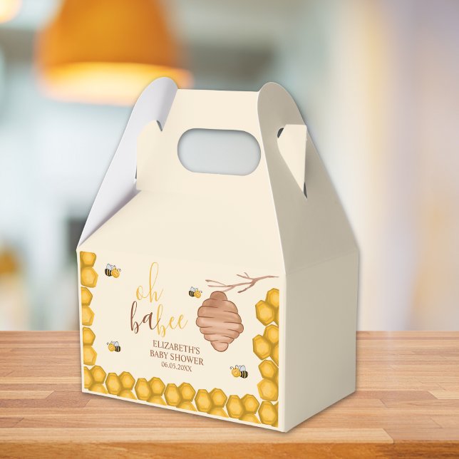 Oh Babee, Cute Watercolor Bee Baby shower Presentaskar (Skapare uppladdad)